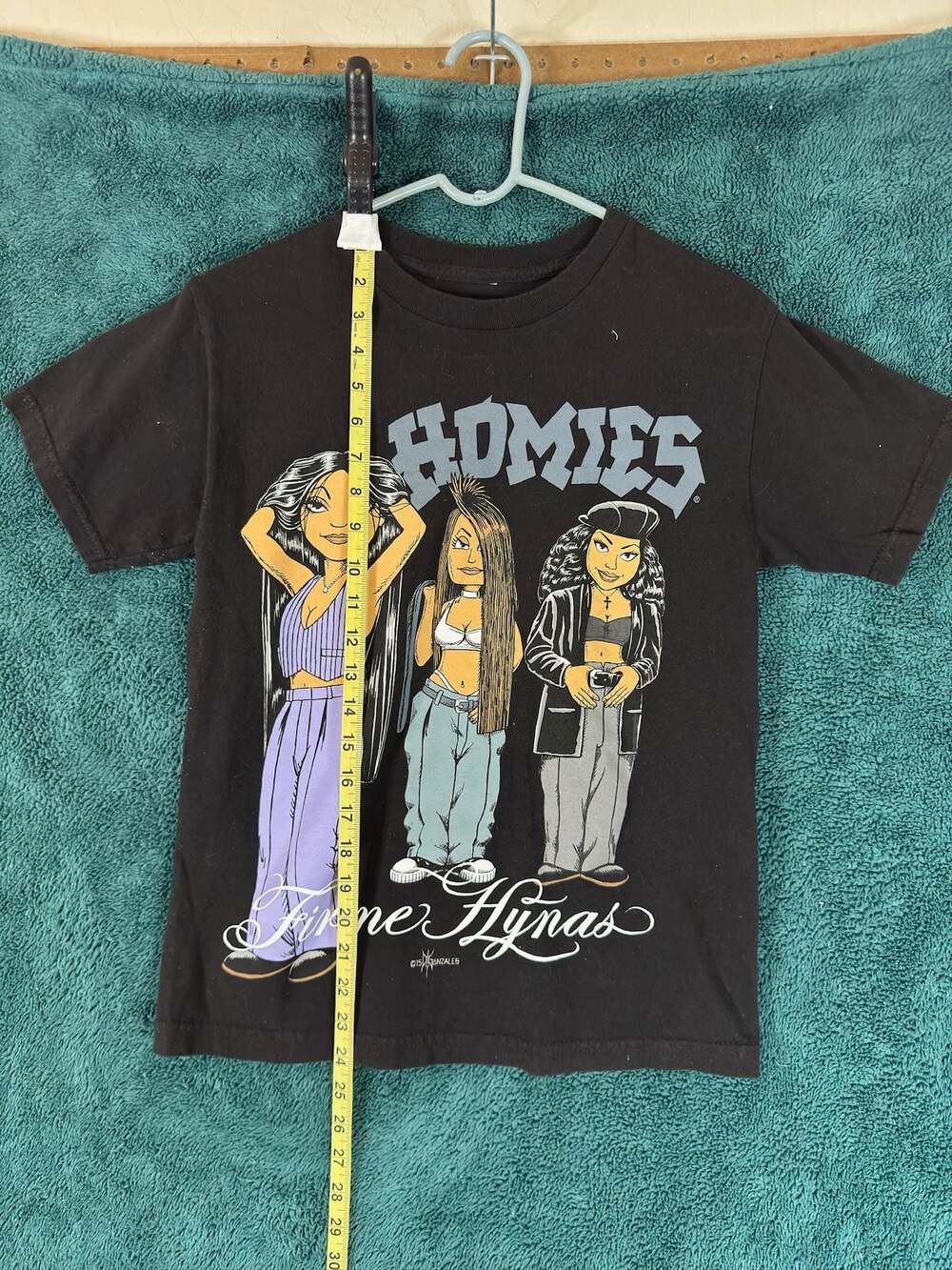 Homies Firme Hynas Graphic T-Shirt Black Size S